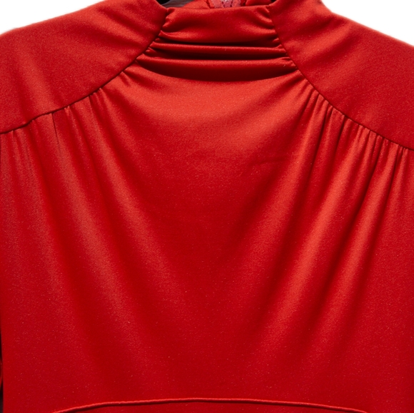 ♥️! Vintage House of Bianchi, Red Maxi Dress, Size S - Picture 2 of 7